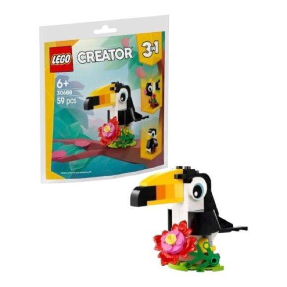 LEGO 30688 Toucan poly bag Creator 3-in-1 Set - Picture 3 of 8